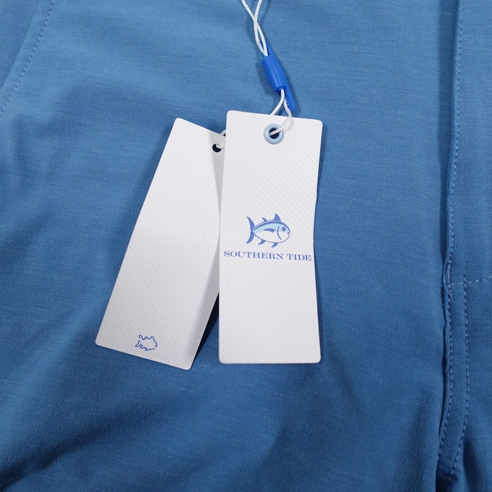Southern Tide Shorts Boys 14 Blue Heathered T3‎ Gulf Stretch Golf Performance - Picture 10 of 11